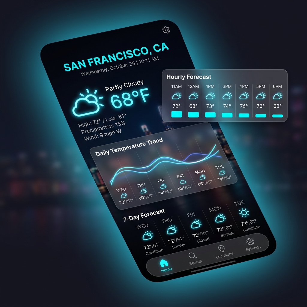Weather Application Mockup
